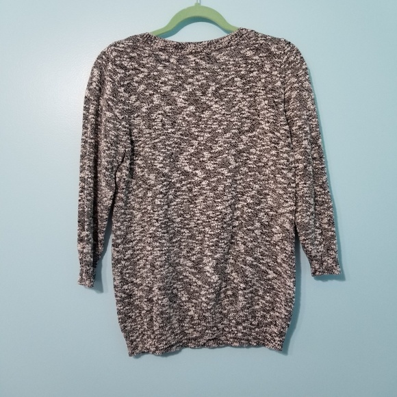 OLD NAVY Black/White 3/4 sleeve Sweater - Picture 6 of 6